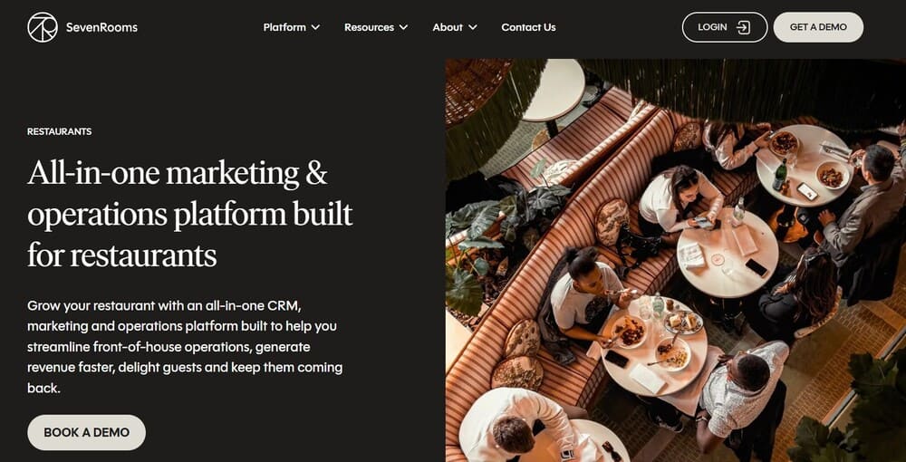 aplikasi crm restoran sevenrooms
