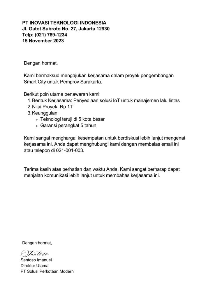 inquiry letter 3