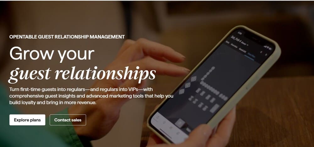aplikasi crm fnb opentable