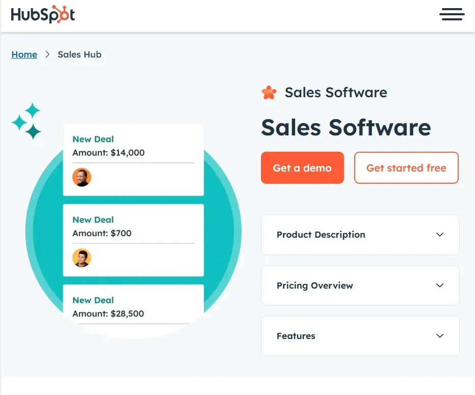 hubspot sales software