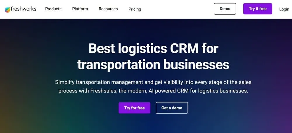 aplikasi crm bisnis transportasi freshworks