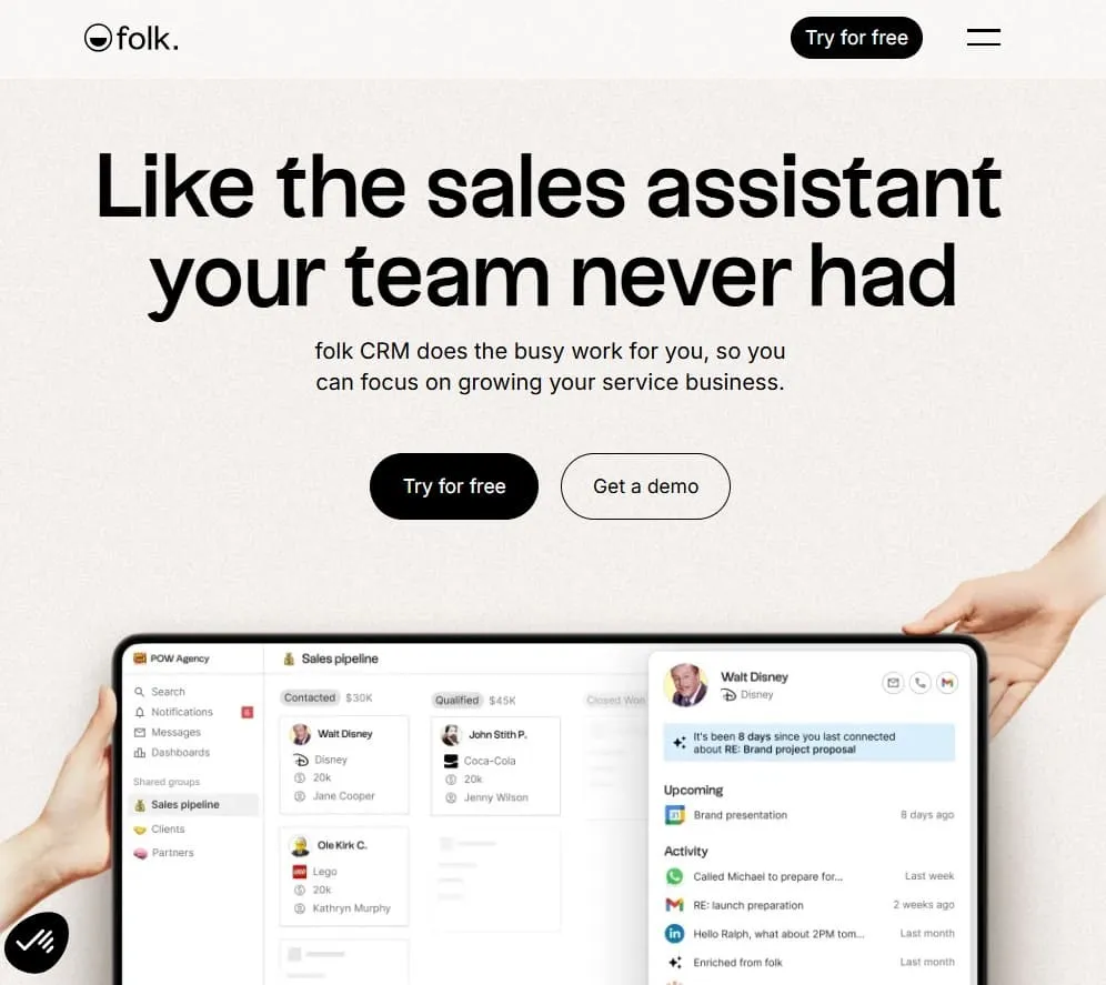 aplikasi crm bisnis kecil folk
