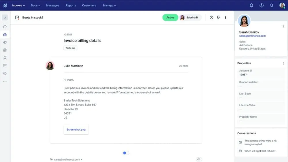 aplikasi crm customer service help scout
