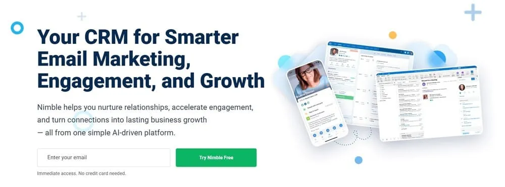 aplikasi crm manufaktur nimble