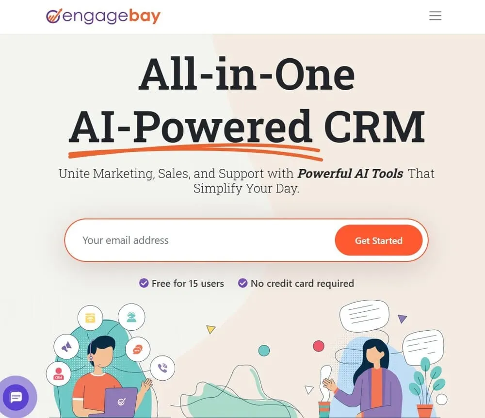 aplikasi crm telemarketing engagebay