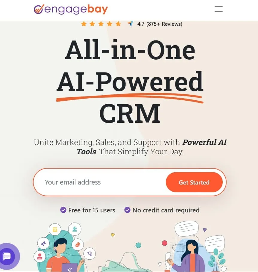 aplikasi crm cloud engagebay
