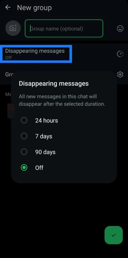cara membuat dan mengelola grup WhatsApp (langkah 4.1)