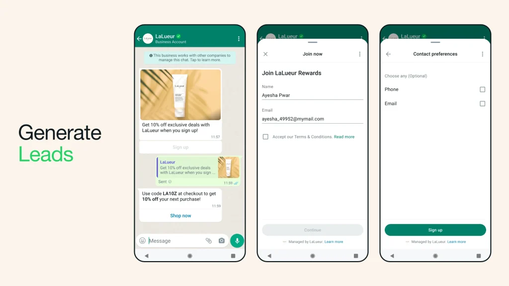 Peran WhatsApp Flows: Membuat Leads (Leads Generation)