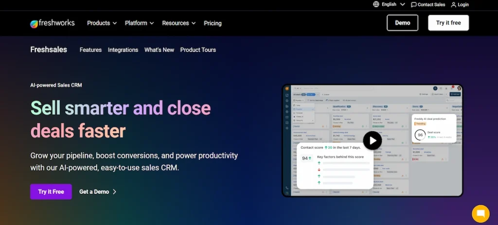 CRM App untuk UMKM Naik Kelas - Freshsales