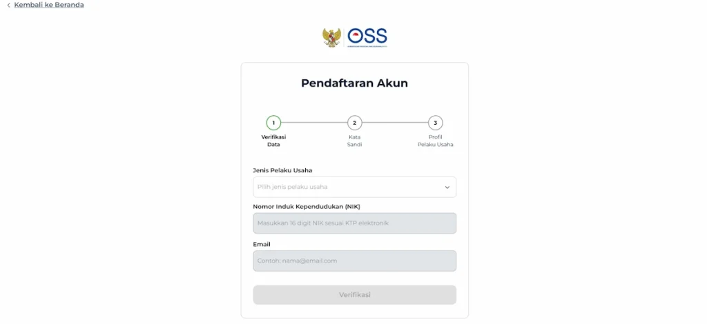 Bagaimana Panduan Lengkap Cara Buat NIB Online OSS - Daftar Akun