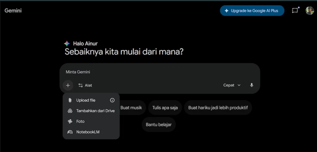 Upload Gambar ke Gemini