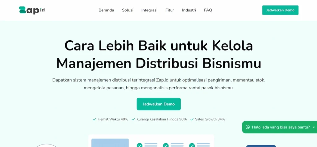 Tools Manajemen Distribusi dan Logistik (Zap.id)