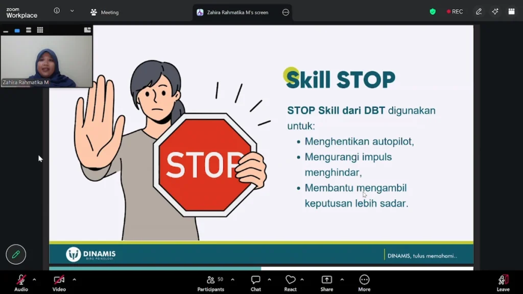 Menggunakan Framework S.T.O.P Skill dari DBT