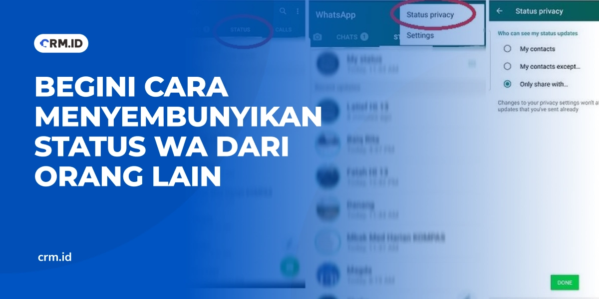 Begini Cara Menyembunyikan Status WA dari Orang Lain