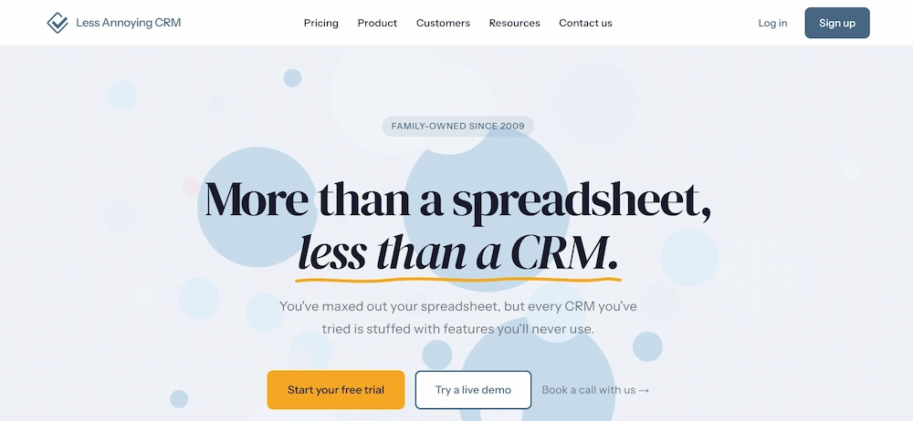 Less Annoying CRM