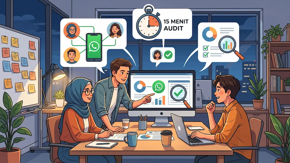 Audit 15 Menit untuk Tim yang Berbagi Satu Nomor WhatsApp