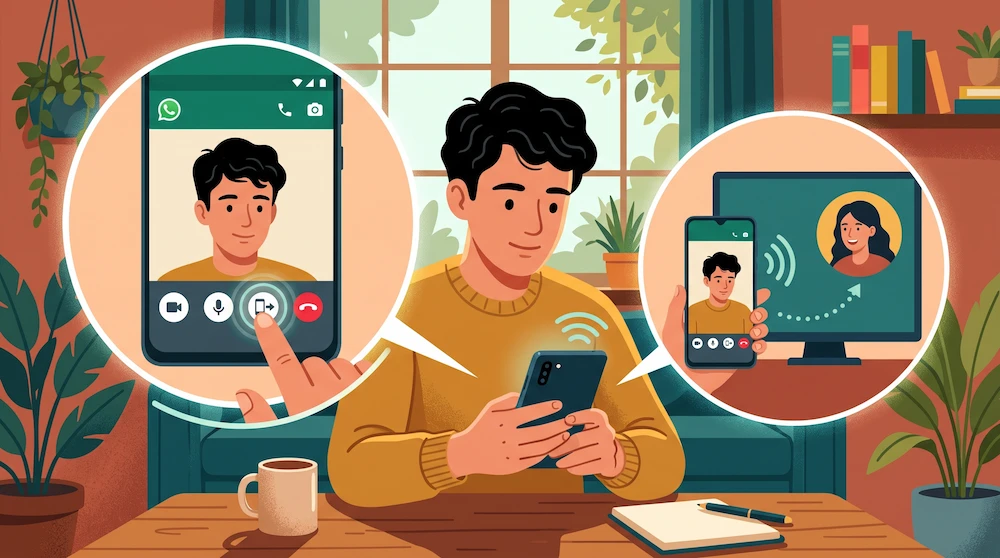 Bagaimana Cara Share Screen WhatsApp di Android