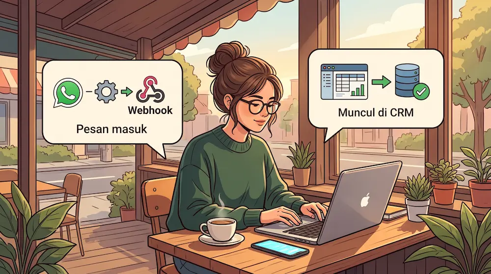 Cara Kerja Webhook WhatsApp Business API dari Pesan Masuk sampai Muncul di CRM