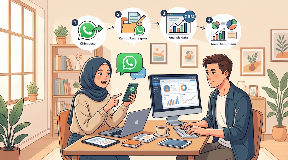 Cara Melakukan Riset Pemasaran lewat WhatsApp dan Aplikasi CRM