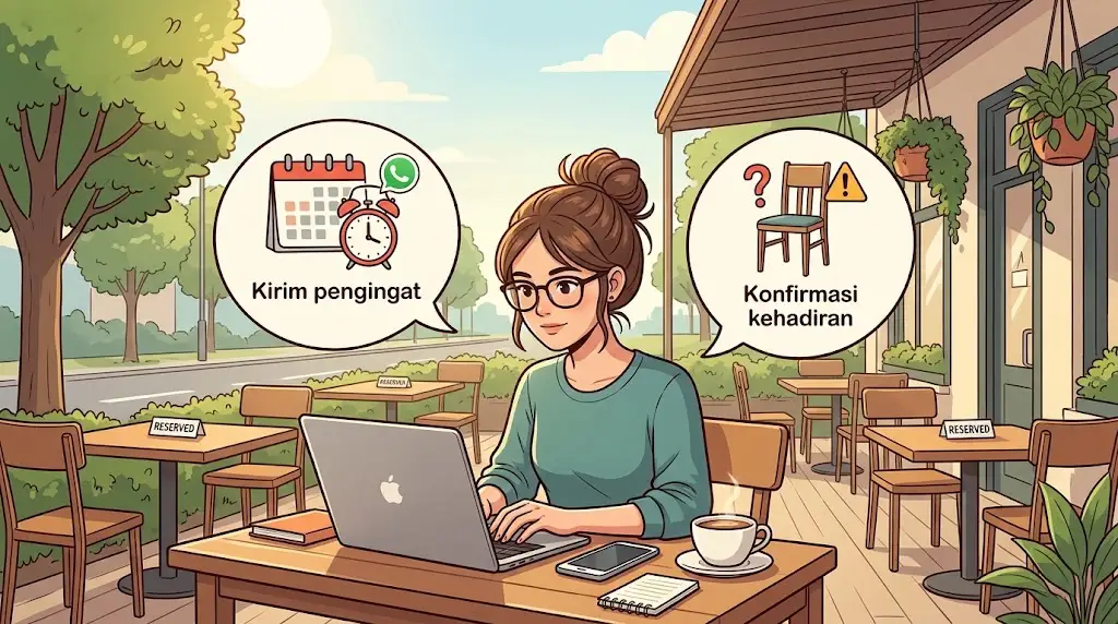 Cara Mengirimkan Reminder atau Konfirmasi Reservasi yang Tidak Datang