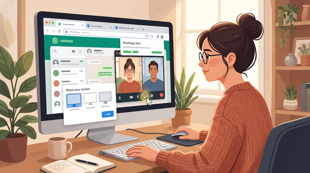 Cara Share Screen WhatsApp Web Tanpa Aplikasi Desktop