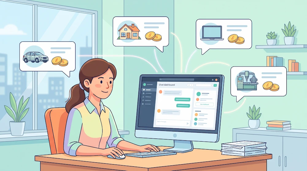 Contoh Template Chat Penagihan Utang pada Pelanggan Berdasarkan Objek Tagihan