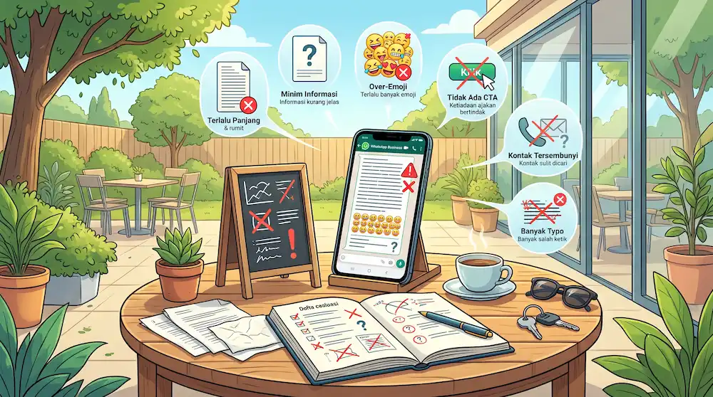 Jebakan dan Kesalahan yang Membuat Deskripsi WA Bisnis Kita Kurang Efektif
