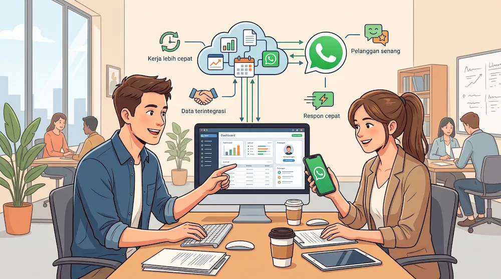 Kenapa Aplikasi Perkantoran untuk Bisnis Harus Terhubung ke WhatsApp