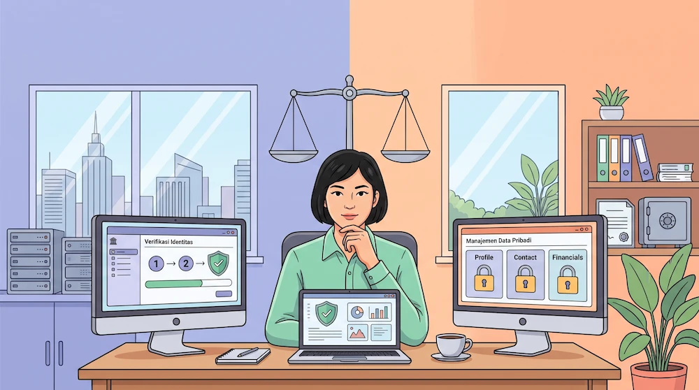 Memverifikasi Identitas Sebelum Membuka dan Mematuhi Pengelolaan Data Pribadi