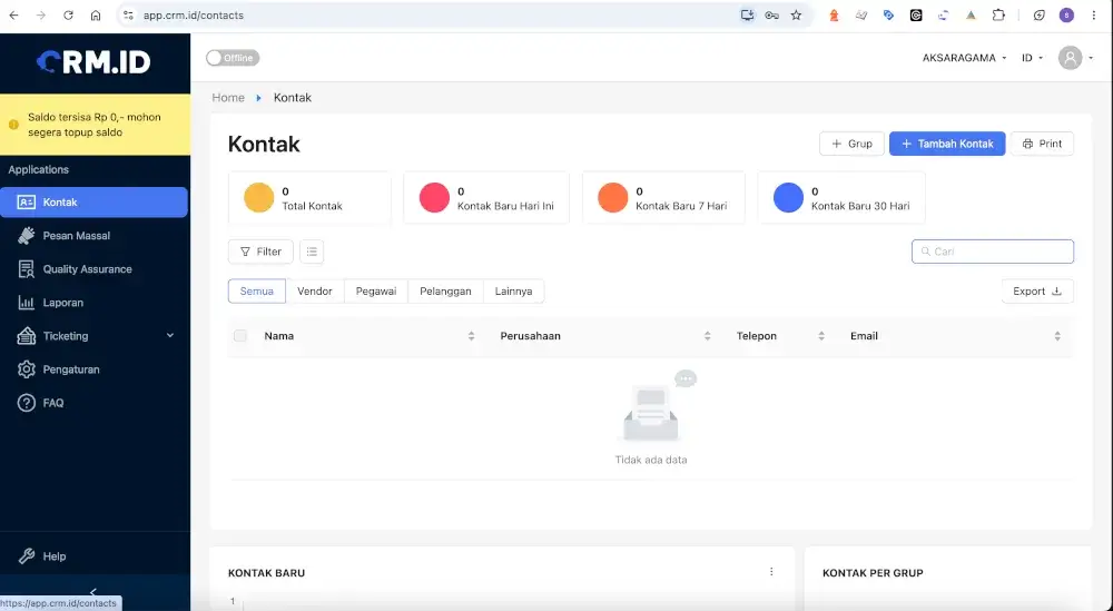 daftar crm 4